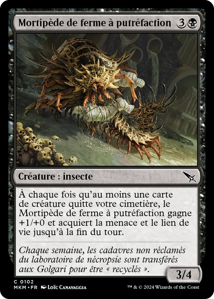 Mortipède de ferme à putréfaction — Murders at Karlov Manor — Magic: The Gathering