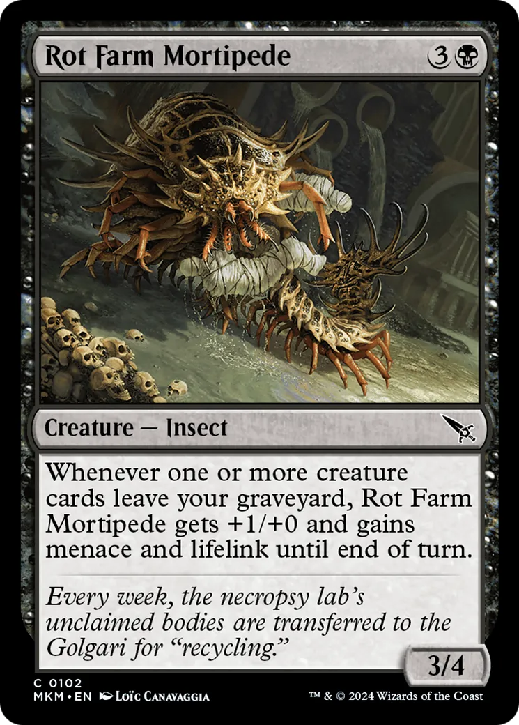 Mortipède de ferme à putréfaction — Murders at Karlov Manor — Magic: The Gathering