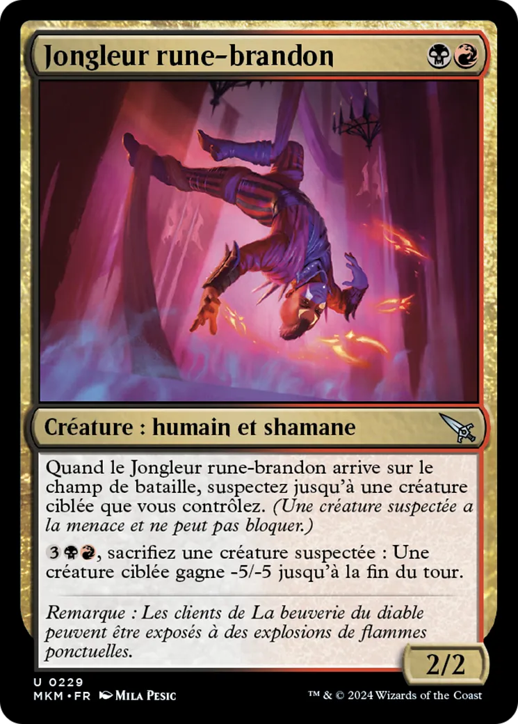 Jongleur rune-brandon — Murders at Karlov Manor — Magic: The Gathering