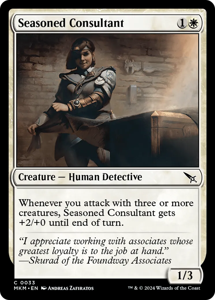 Consultante aguerrie — Murders at Karlov Manor — Magic: The Gathering