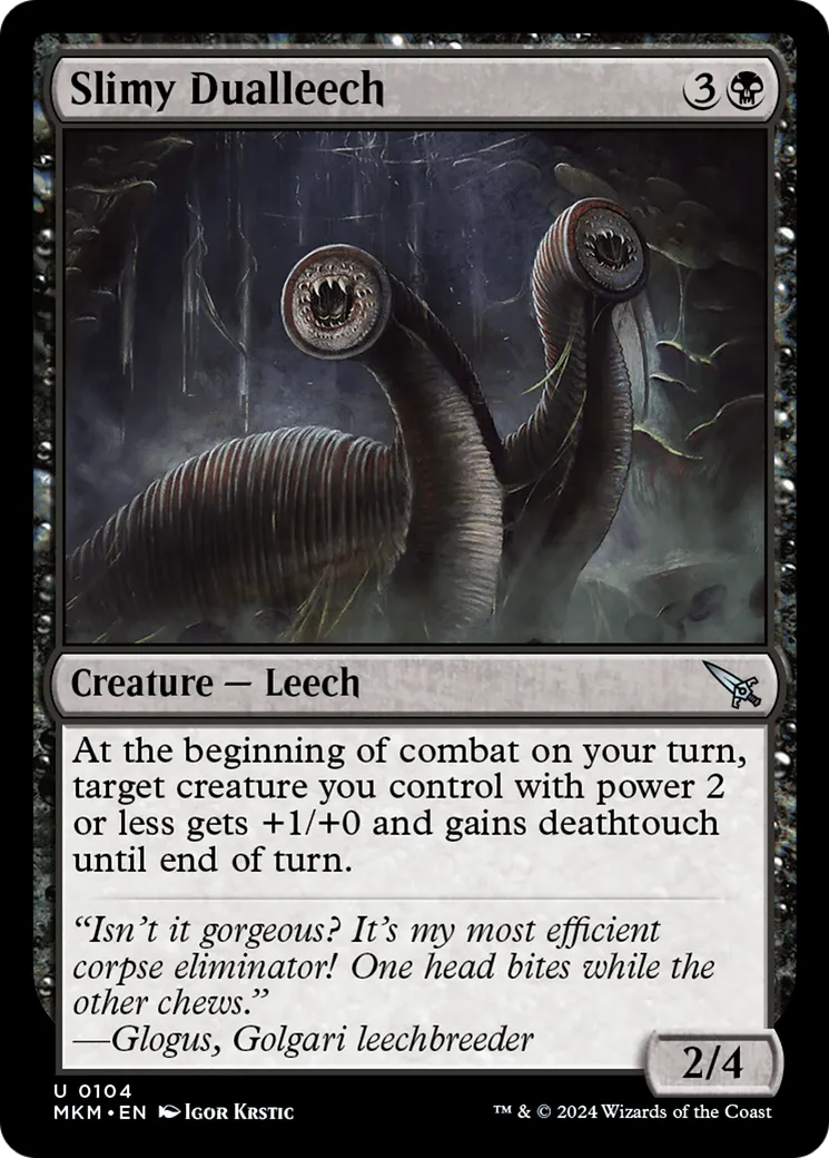 Slimy Dualleech — Murders at Karlov Manor — Magic: The Gathering