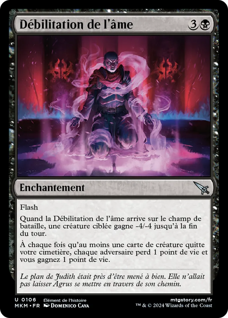 Débilitation de l'âme — Murders at Karlov Manor — Magic: The Gathering