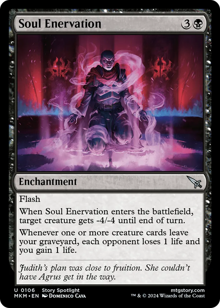 Soul Enervation — Murders at Karlov Manor — Magic: The Gathering