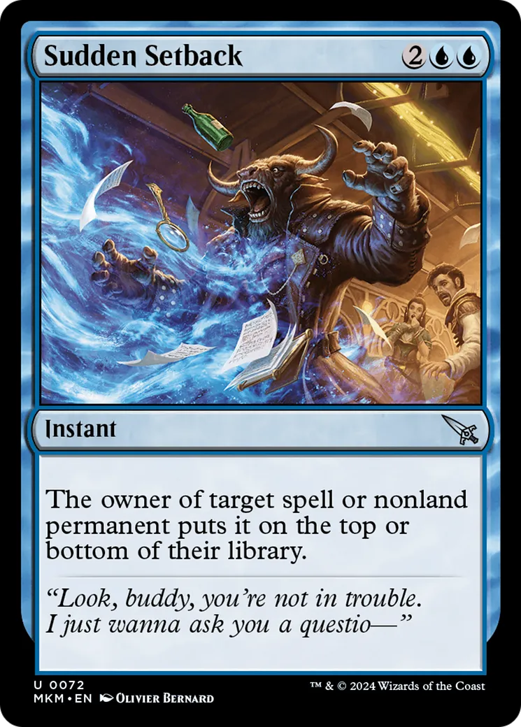 Sudden Setback — Murders at Karlov Manor — Magic: The Gathering