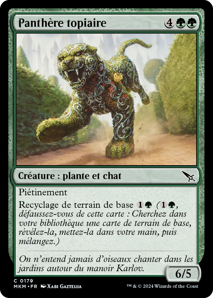 Panthère topiaire — Murders at Karlov Manor — Magic: The Gathering