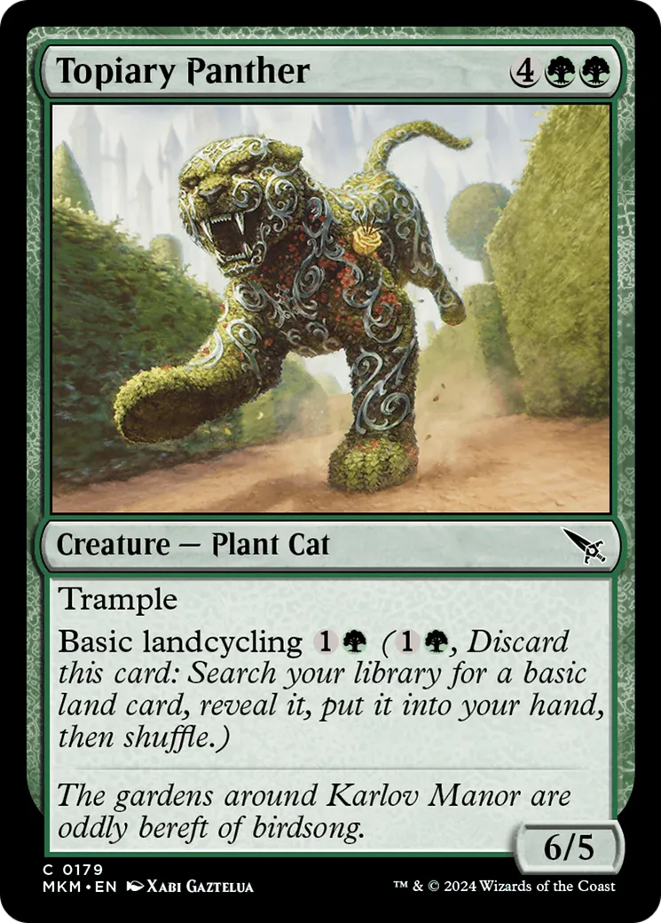 Topiary Panther — Murders at Karlov Manor — Magic: The Gathering