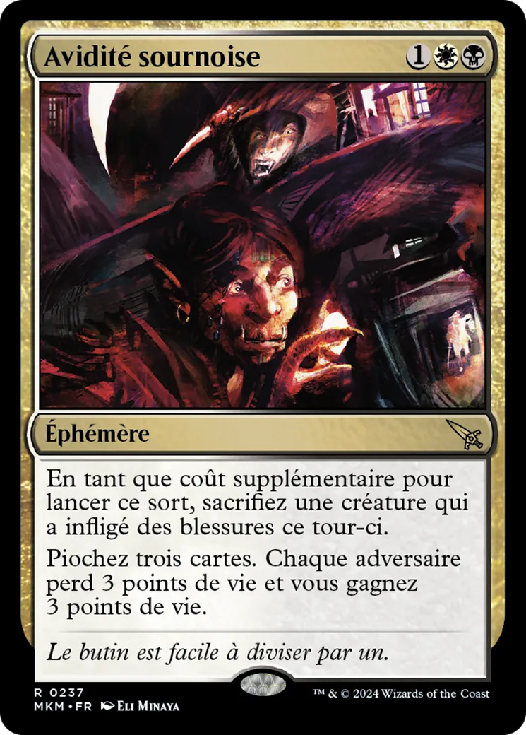 Avidité sournoise — Murders at Karlov Manor — Magic: The Gathering
