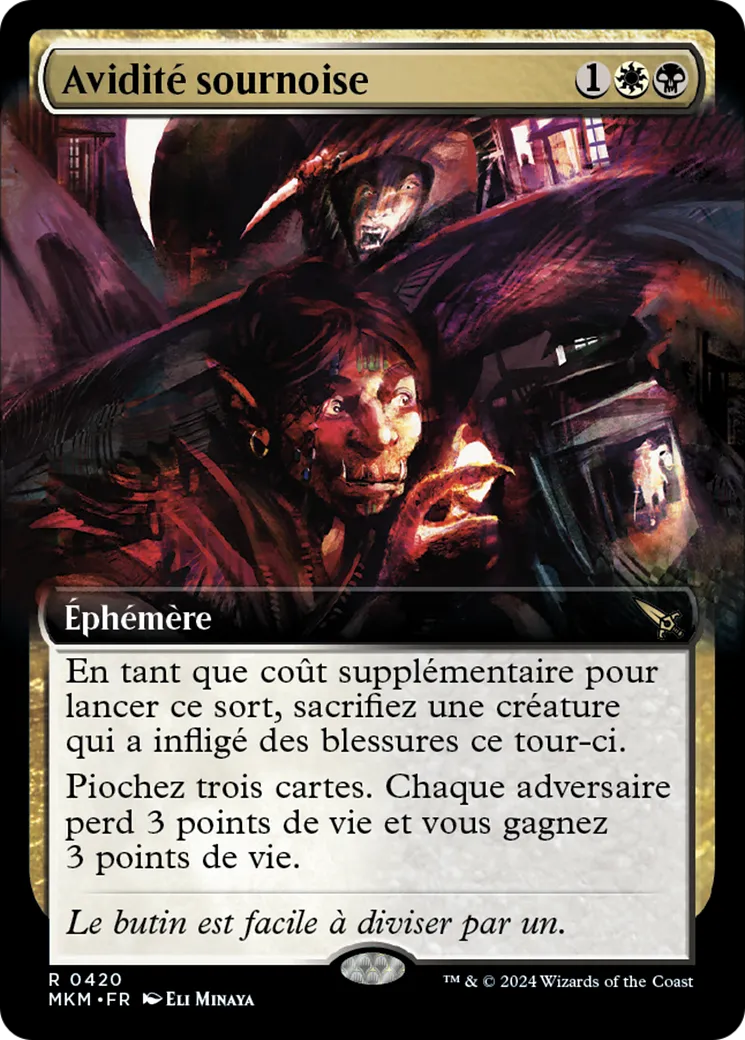 Avidité sournoise — Murders at Karlov Manor — Magic: The Gathering