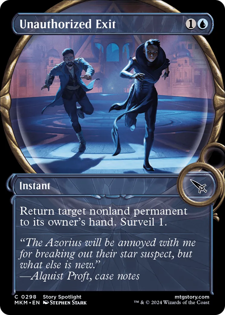 Unauthorized Exit — Murders at Karlov Manor — Magic: The Gathering