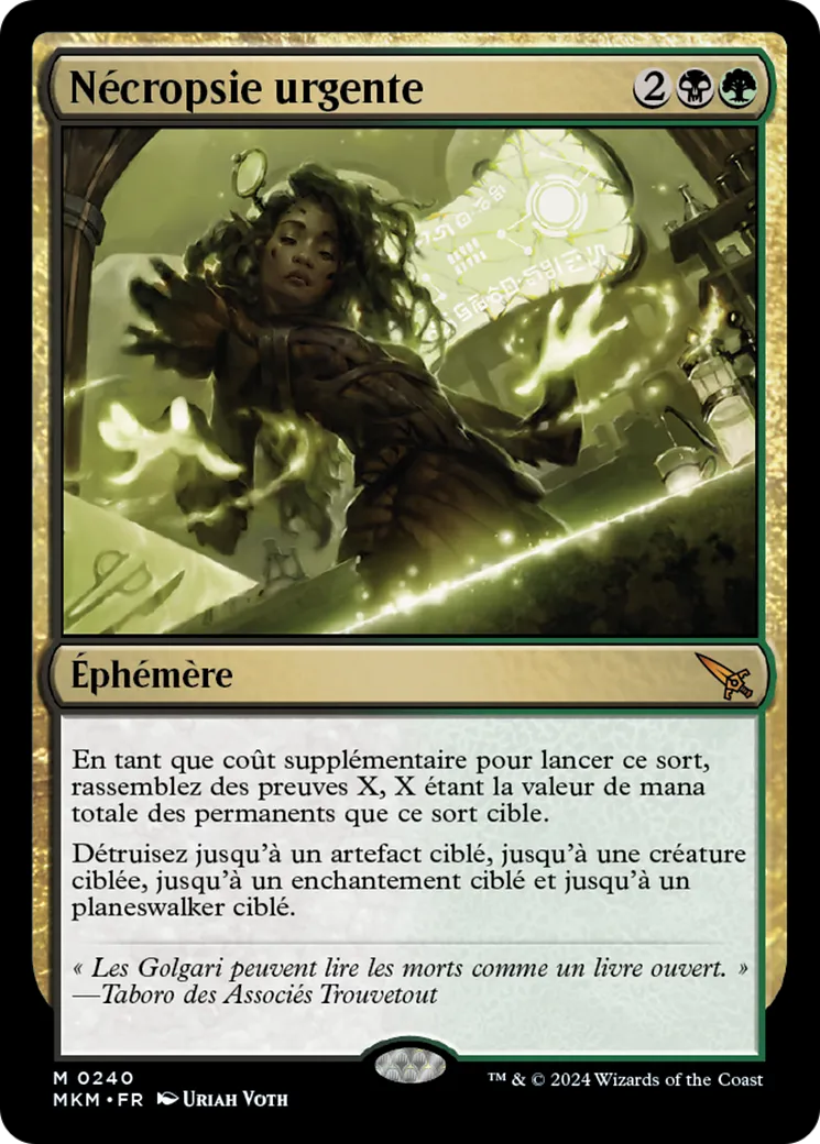 Nécropsie urgente — Murders at Karlov Manor — Magic: The Gathering