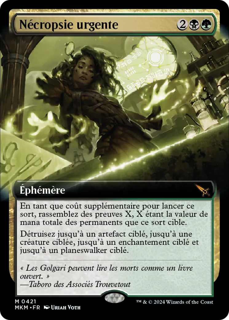 Nécropsie urgente — Murders at Karlov Manor — Magic: The Gathering
