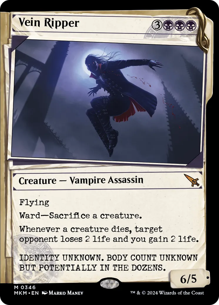 Vein Ripper — Murders at Karlov Manor — Magic: The Gathering