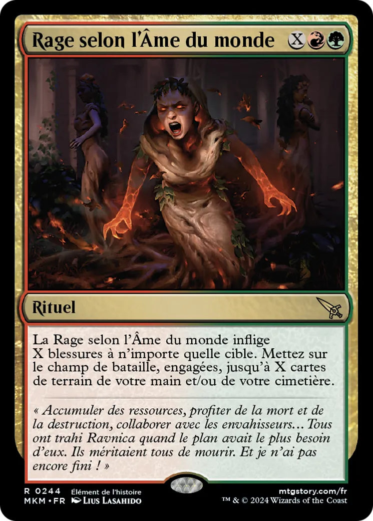 Rage selon l'Âme du monde — Murders at Karlov Manor — Magic: The Gathering