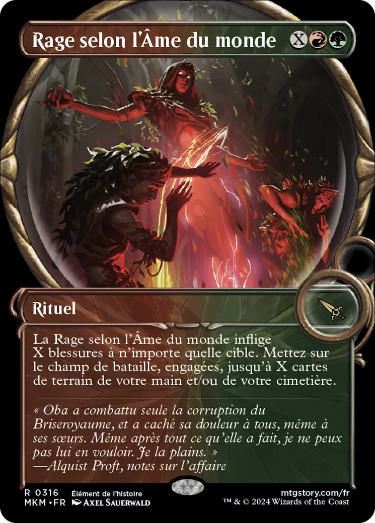 Rage selon l'Âme du monde — Murders at Karlov Manor — Magic: The Gathering