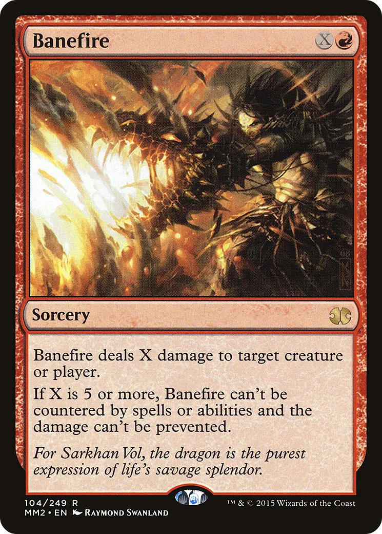 Banefire — Modern Masters 2015 — Magic: The Gathering