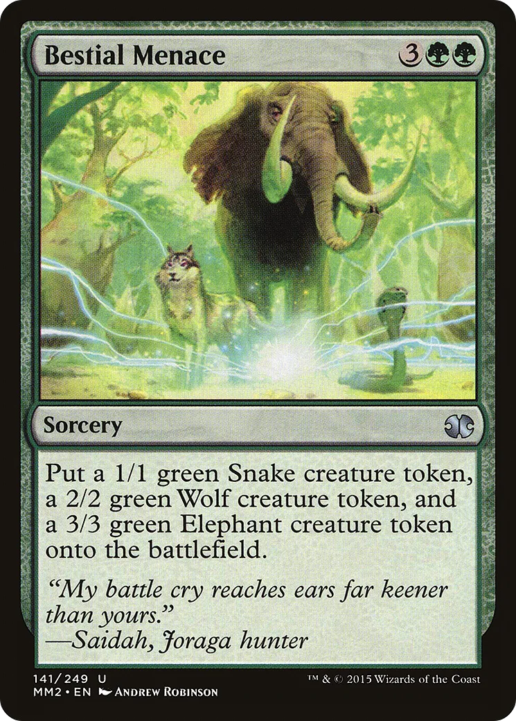 Bestial Menace — Modern Masters 2015 — Magic: The Gathering