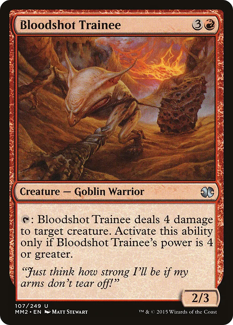 Bloodshot Trainee — Modern Masters 2015 — Magic: The Gathering