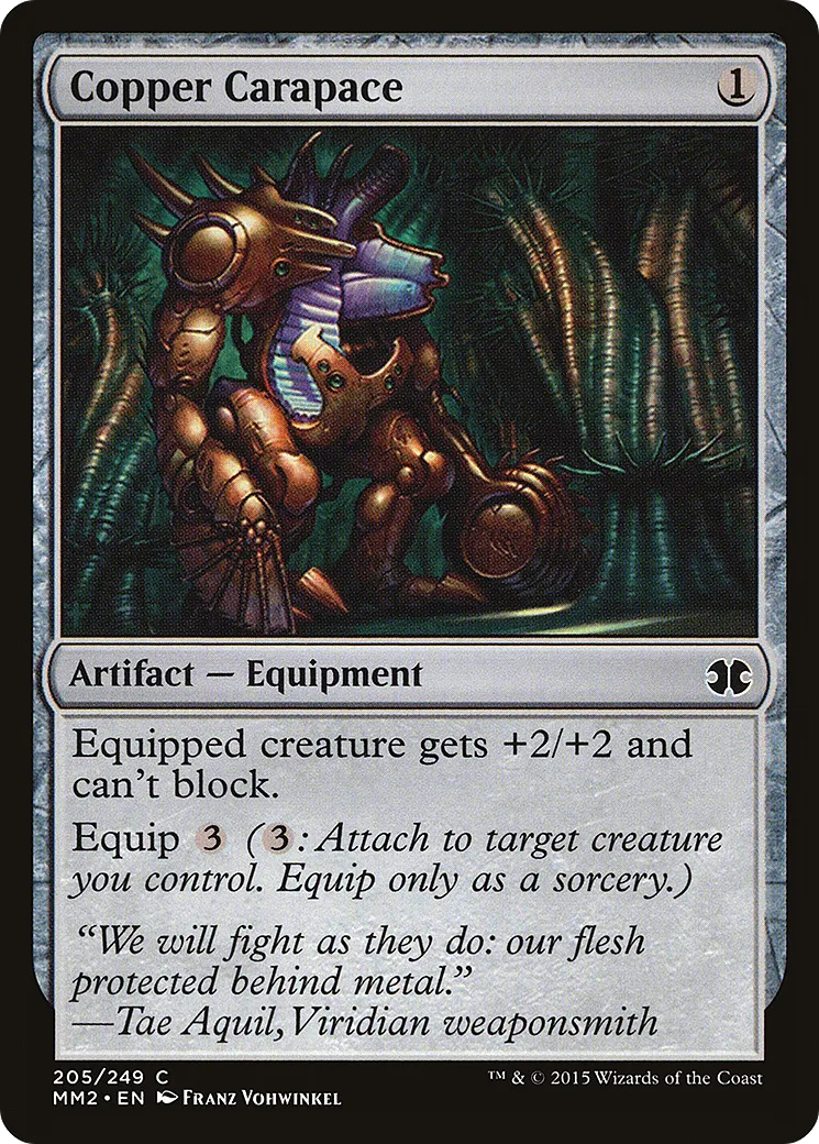 Copper Carapace — Modern Masters 2015 — Magic: The Gathering
