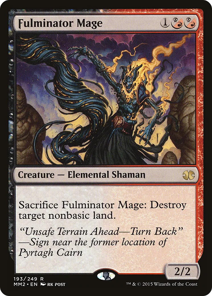 Fulminator Mage — Modern Masters 2015 — Magic: The Gathering