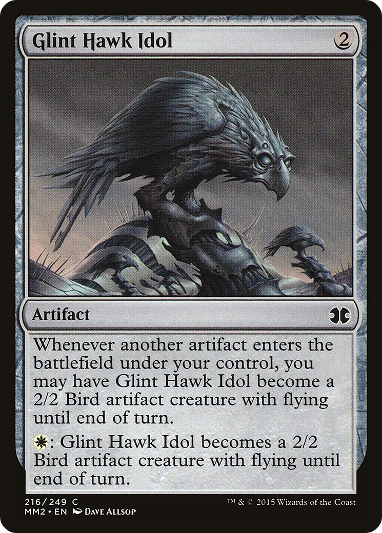 Glint Hawk Idol — Modern Masters 2015 — Magic: The Gathering