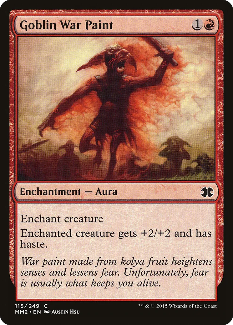 Goblin War Paint — Modern Masters 2015 — Magic: The Gathering