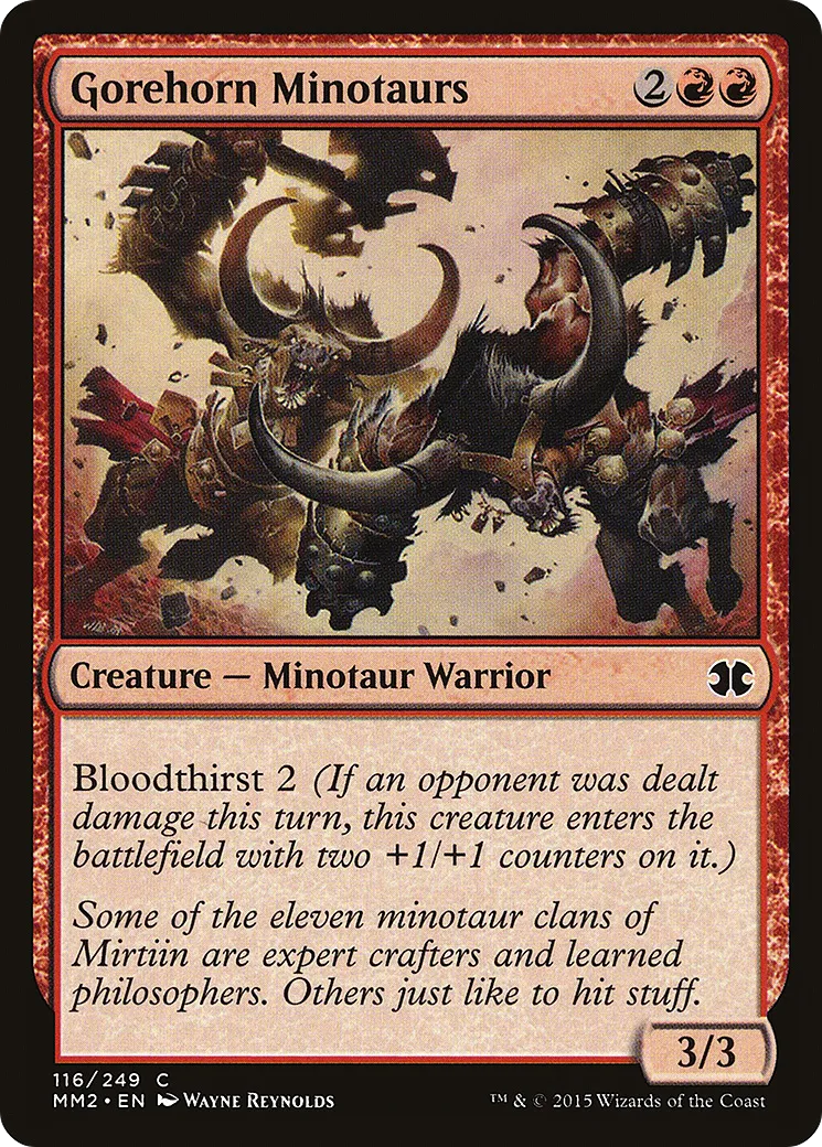 Gorehorn Minotaurs — Modern Masters 2015 — Magic: The Gathering