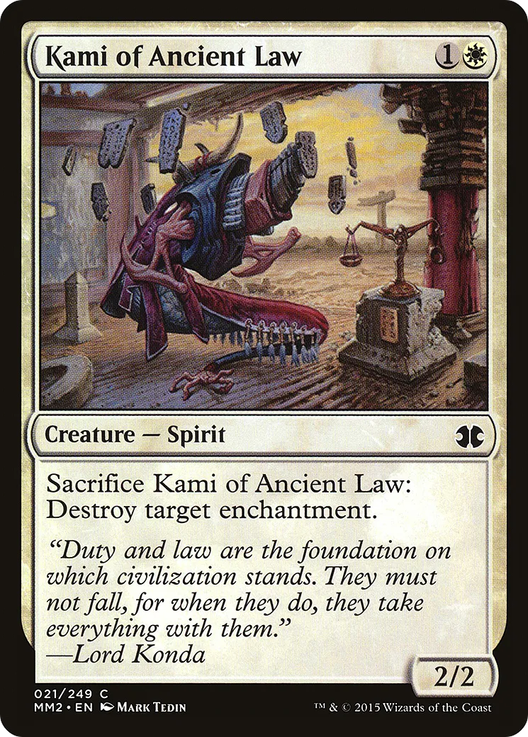 Kami de la loi ancienne — Modern Masters 2015 — Magic: The Gathering