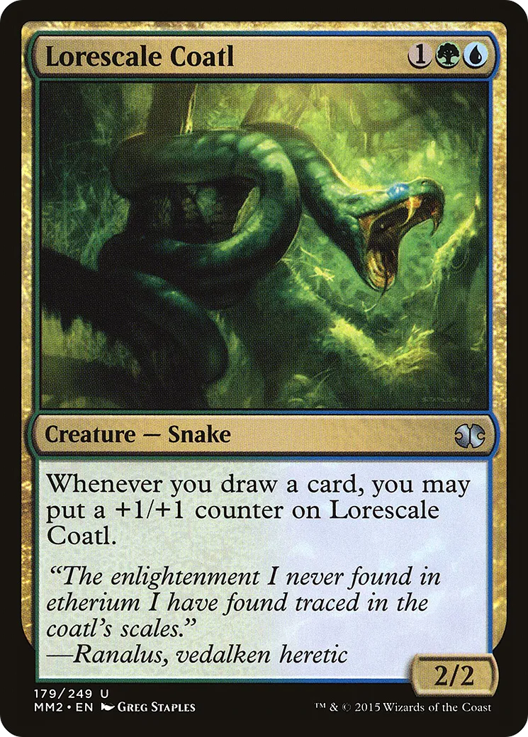 Coatl aux écailles de sapience — Modern Masters 2015 — Magic: The Gathering