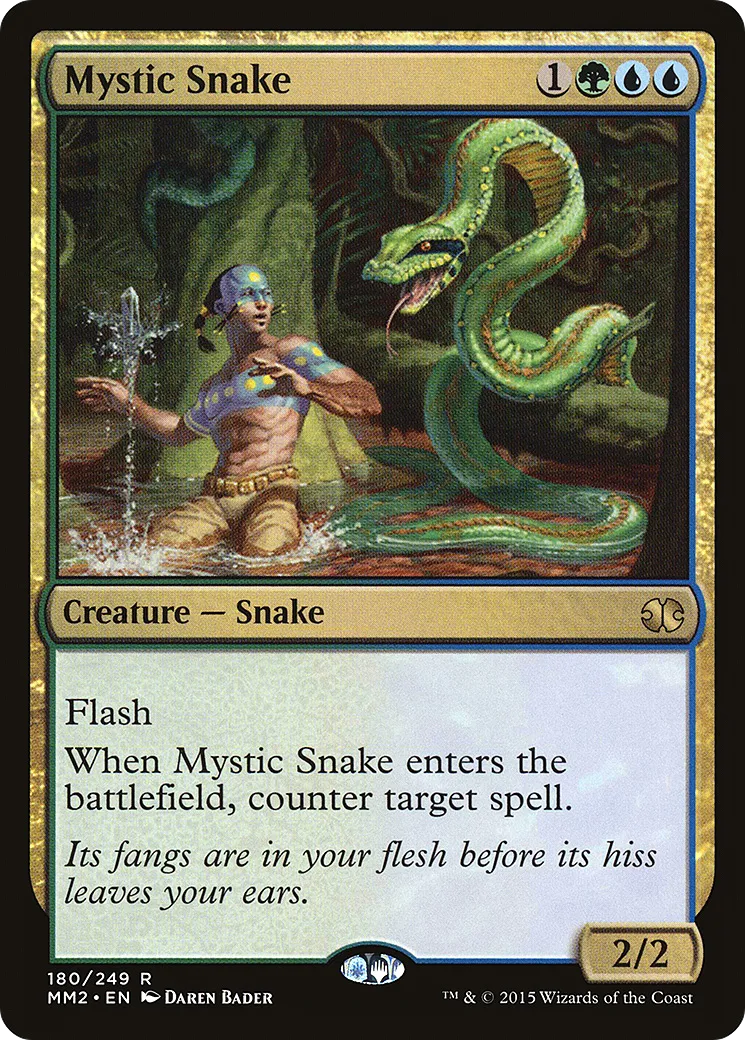 Mystic Snake — Modern Masters 2015 — Magic: The Gathering