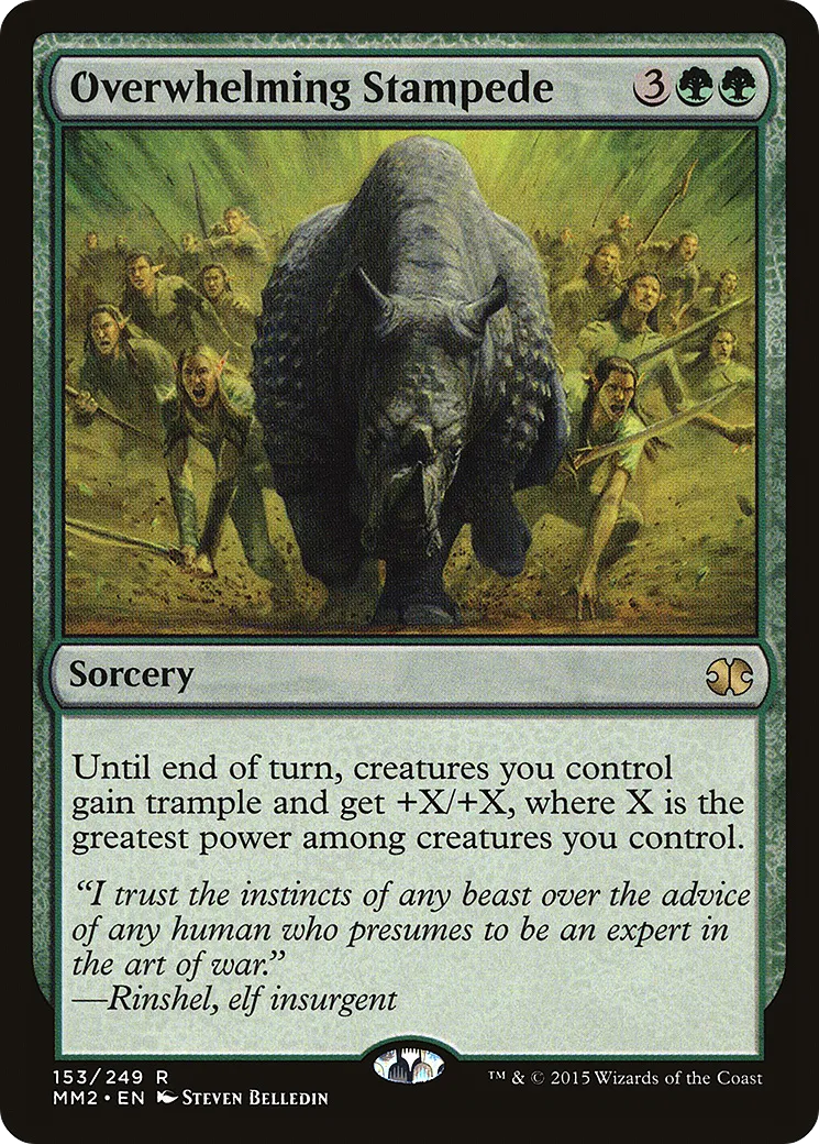 Overwhelming Stampede — Modern Masters 2015 — Magic: The Gathering