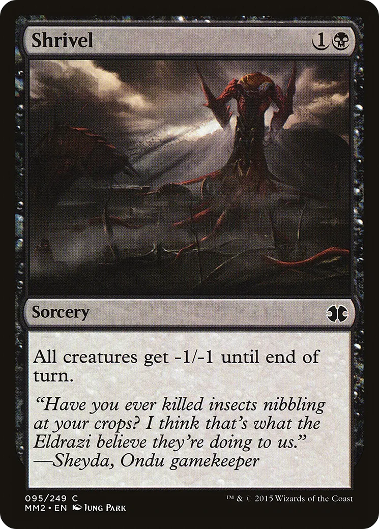Shrivel — Modern Masters 2015 — Magic: The Gathering