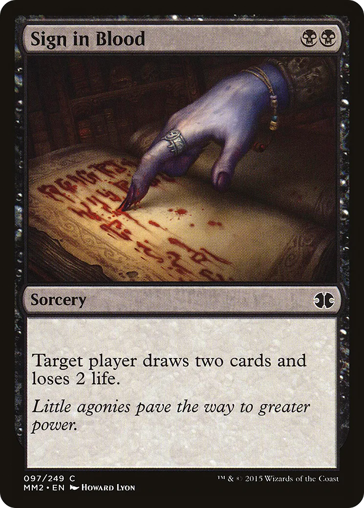Signature de sang — Modern Masters 2015 — Magic: The Gathering