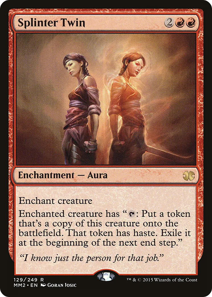 Jumeau par scission — Modern Masters 2015 — Magic: The Gathering