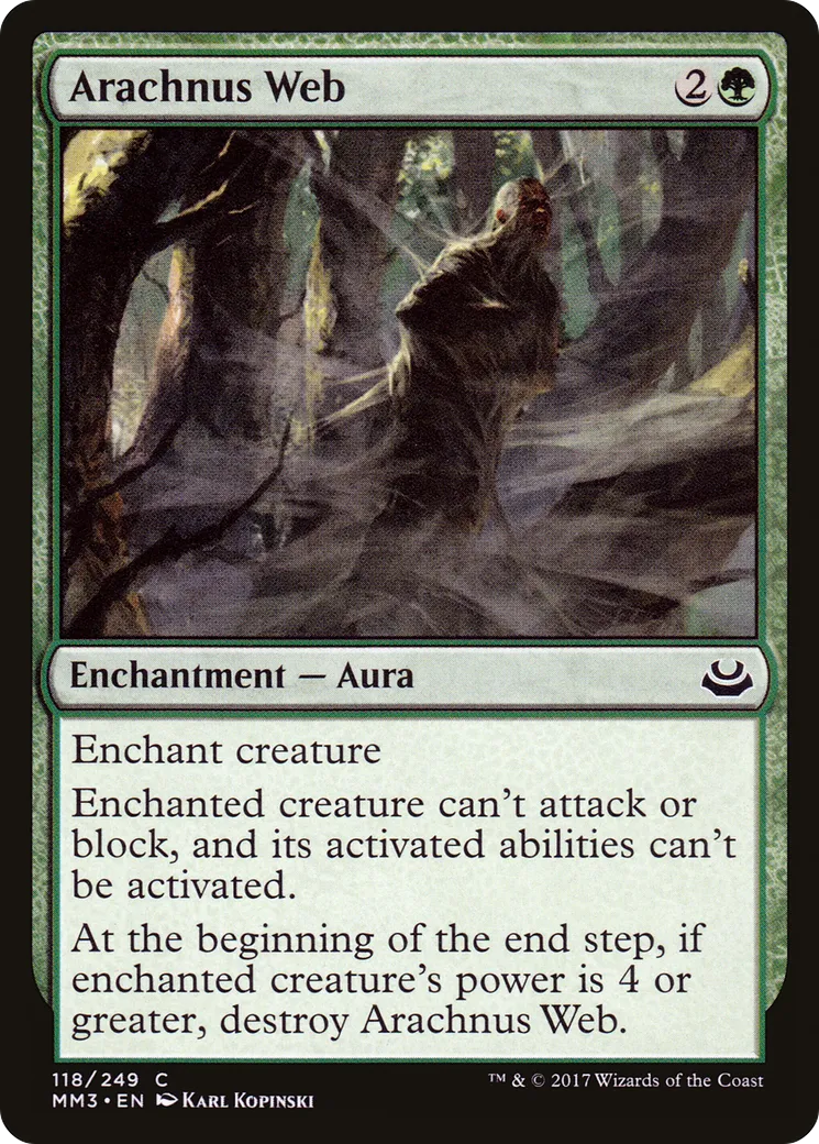 Arachnus Web — Modern Masters 2017 — Magic: The Gathering