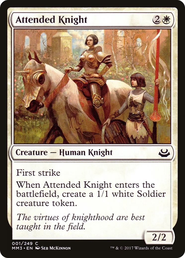 Chevalière accompagnée — Modern Masters 2017 — Magic: The Gathering