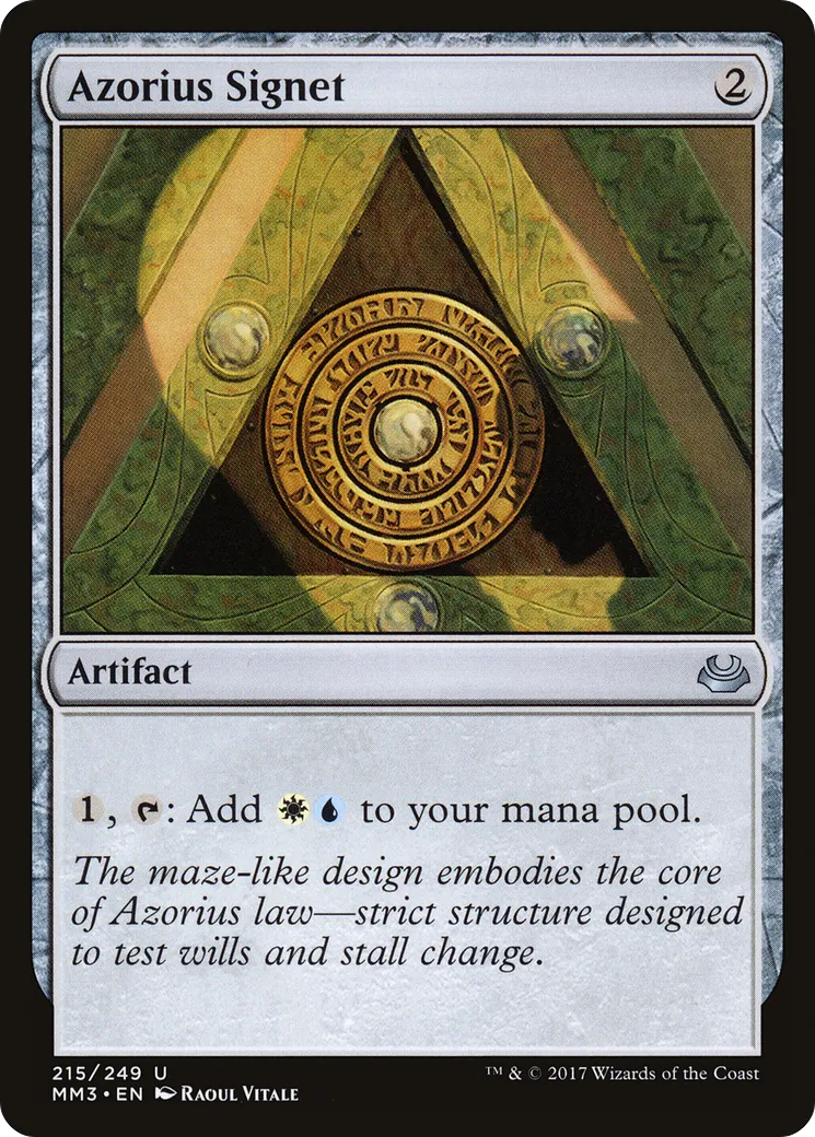 Azorius Signet — Modern Masters 2017 — Magic: The Gathering