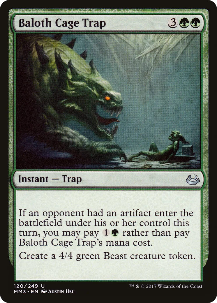 Baloth Cage Trap — Modern Masters 2017 — Magic: The Gathering