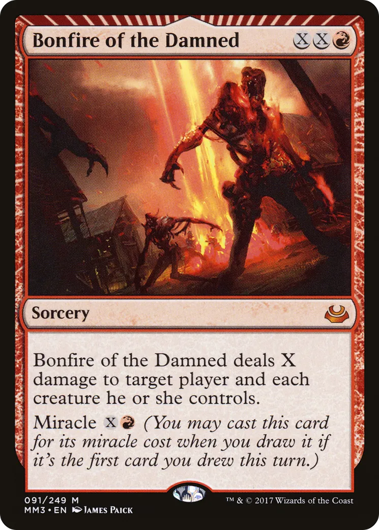 Bonfire of the Damned — Modern Masters 2017 — Magic: The Gathering