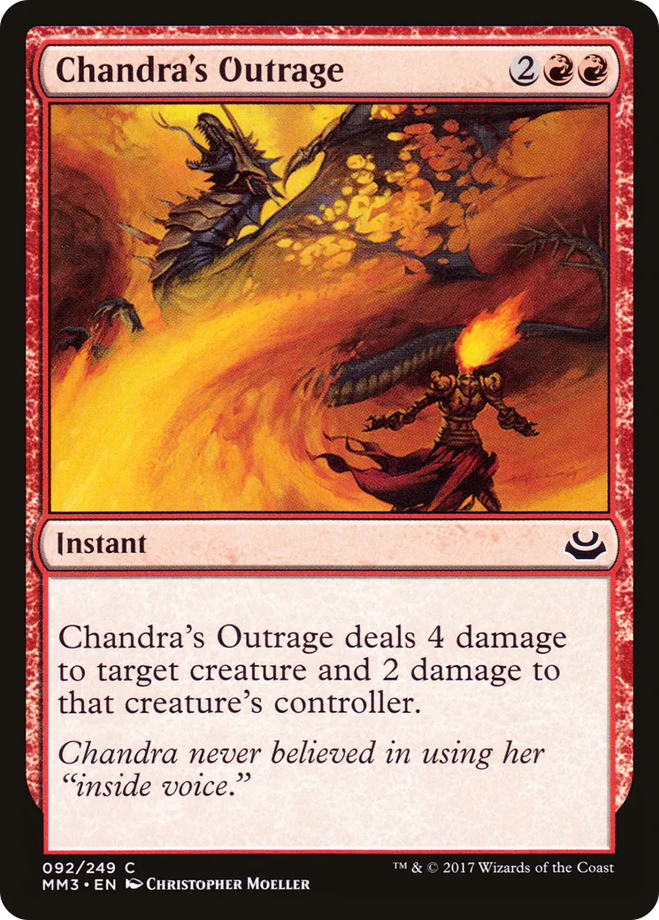 Chandra's Outrage — Modern Masters 2017 — Magic: The Gathering