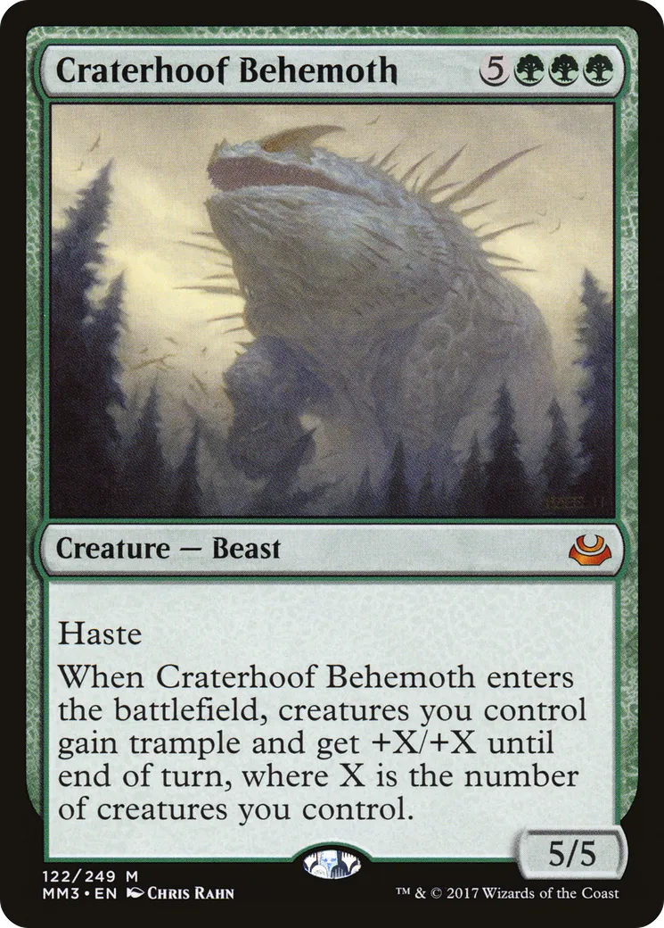 Craterhoof Behemoth — Modern Masters 2017 — Magic: The Gathering