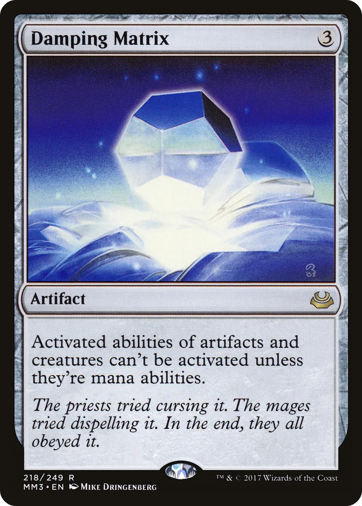 Damping Matrix — Modern Masters 2017 — Magic: The Gathering