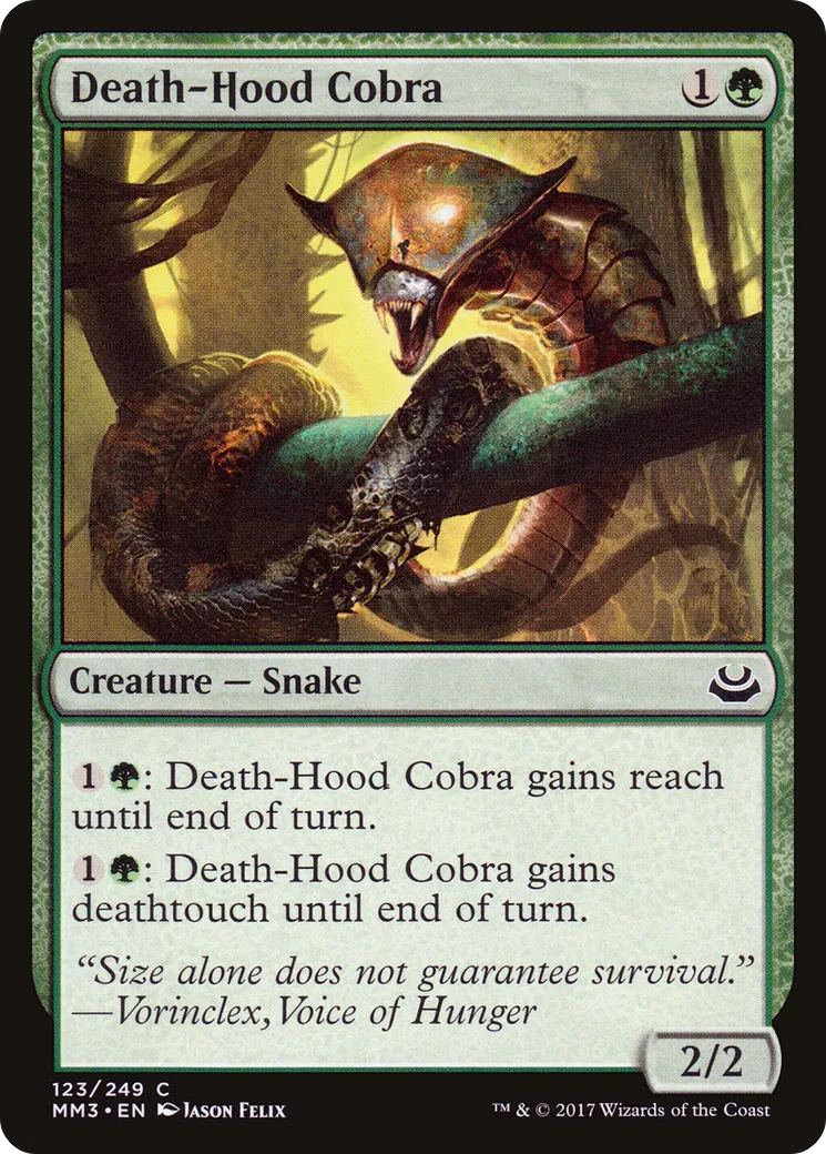 Death-Hood Cobra — Modern Masters 2017 — Magic: The Gathering