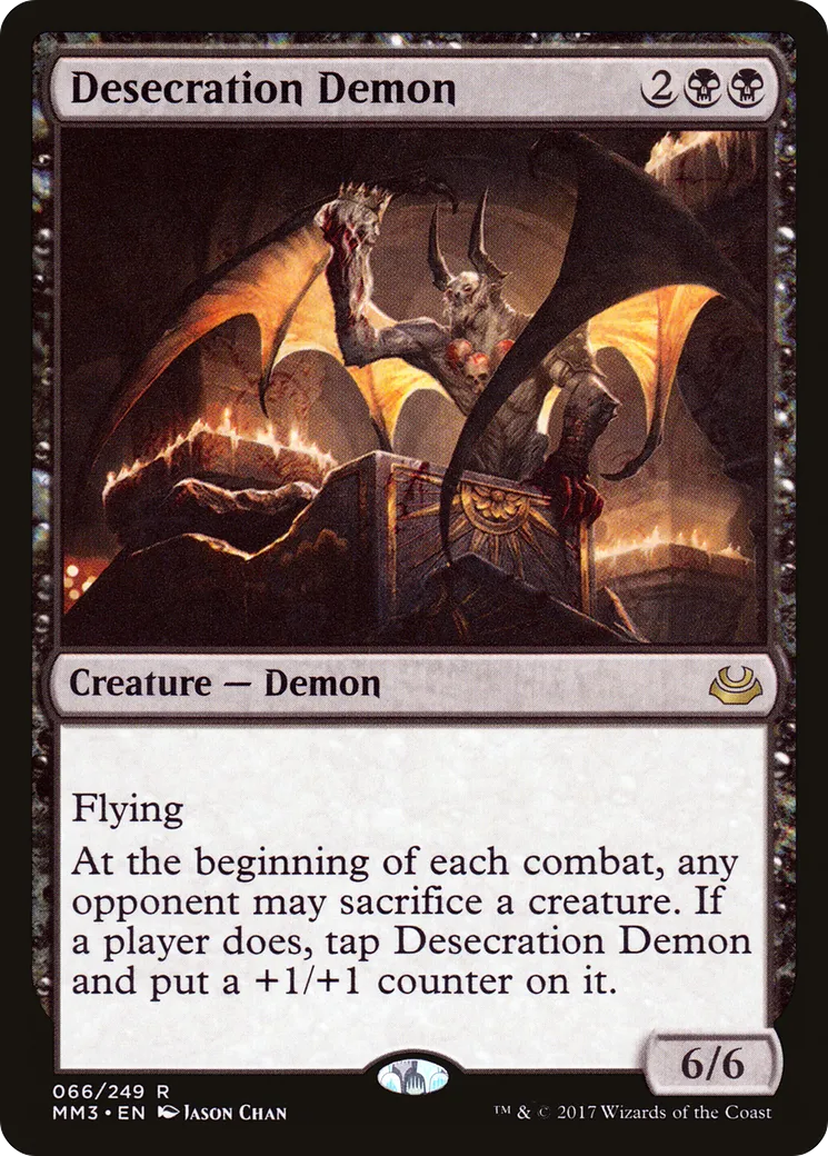Desecration Demon — Modern Masters 2017 — Magic: The Gathering
