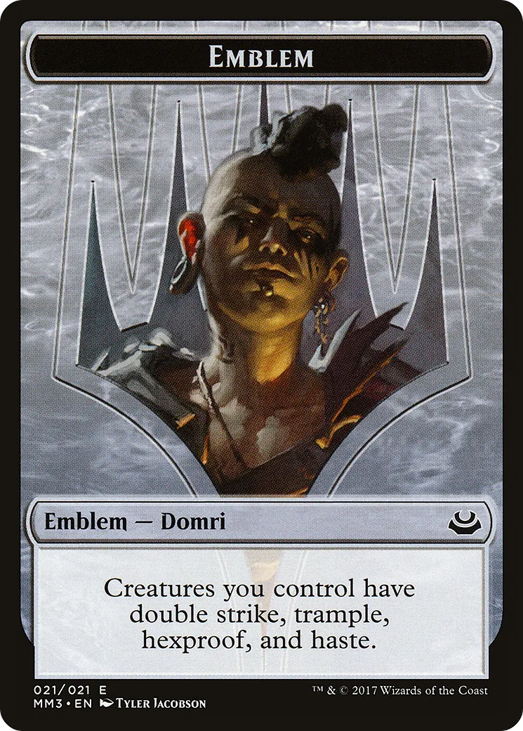 Domri Rade Emblem — Modern Masters 2017 — Magic: The Gathering