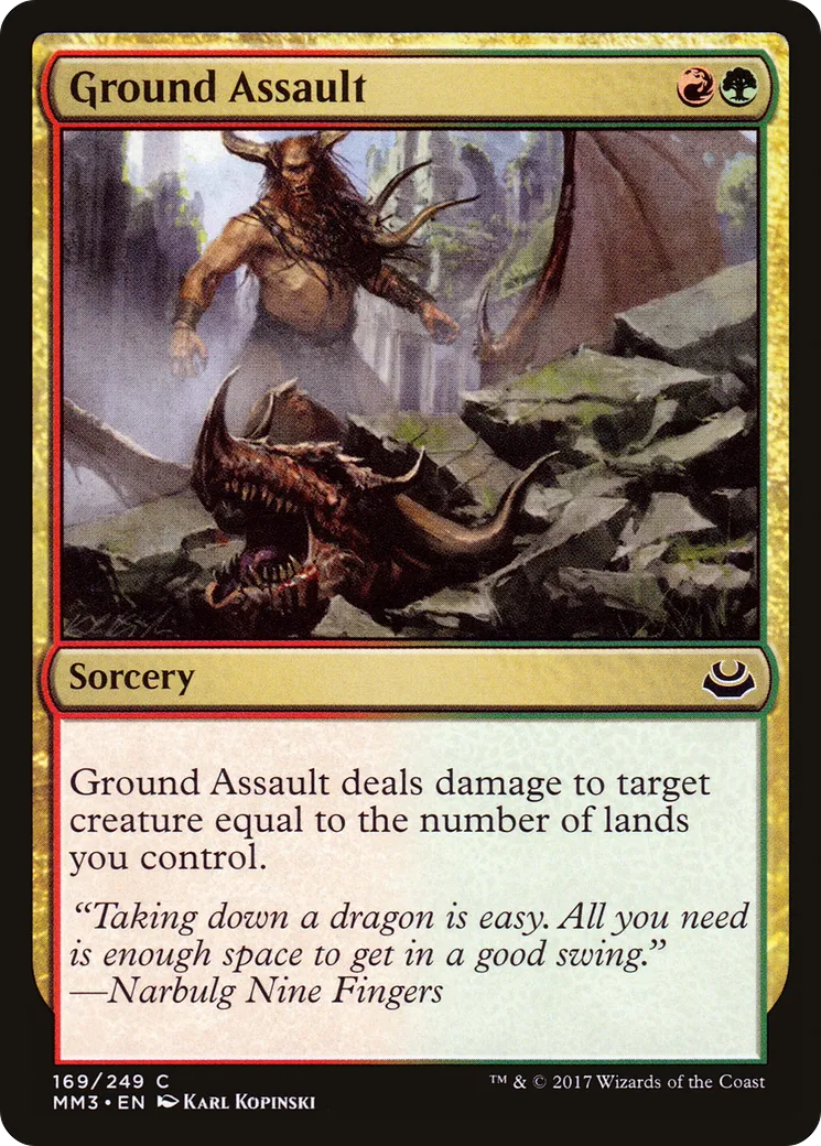 Assaut terrestre — Modern Masters 2017 — Magic: The Gathering