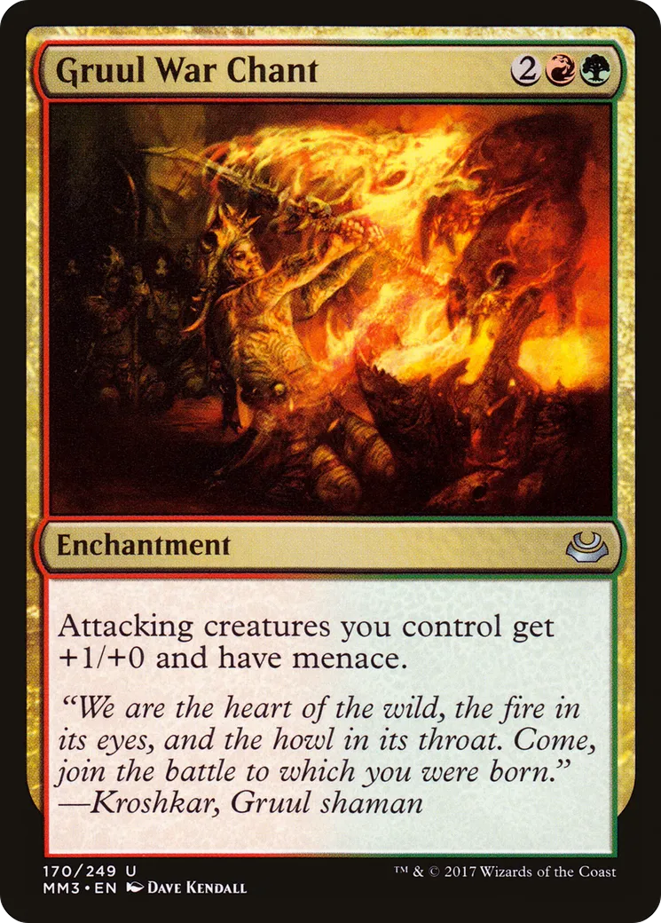 Chant de guerre gruul — Modern Masters 2017 — Magic: The Gathering