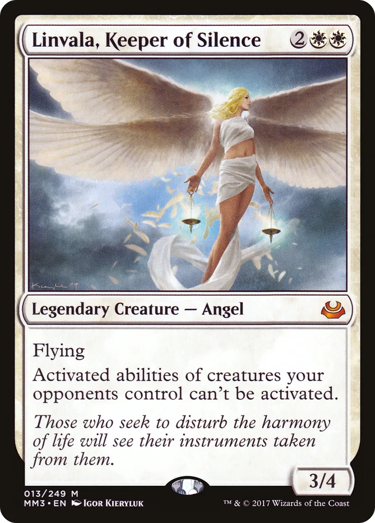 Linvala, Keeper of Silence from Modern Masters 2017 - Magic: The Gathering