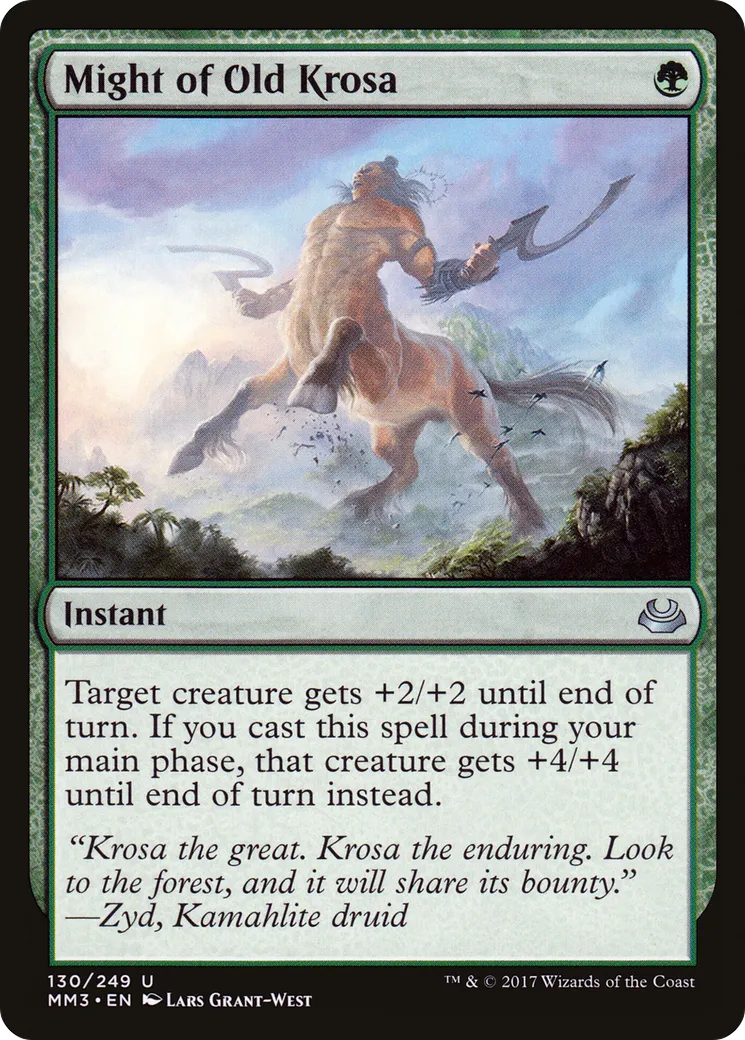 Might of Old Krosa — Modern Masters 2017 — Magic: The Gathering