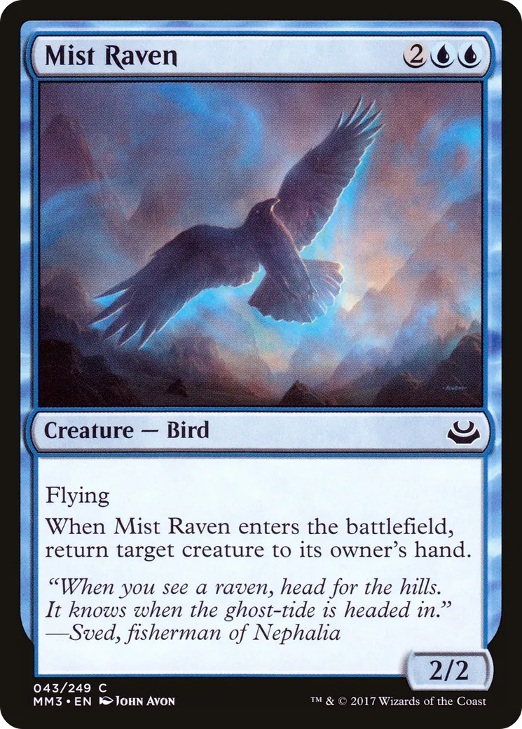 Mist Raven — Modern Masters 2017 — Magic: The Gathering