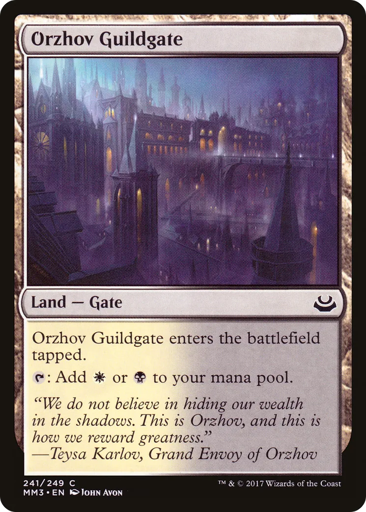 Orzhov Guildgate — Modern Masters 2017 — Magic: The Gathering